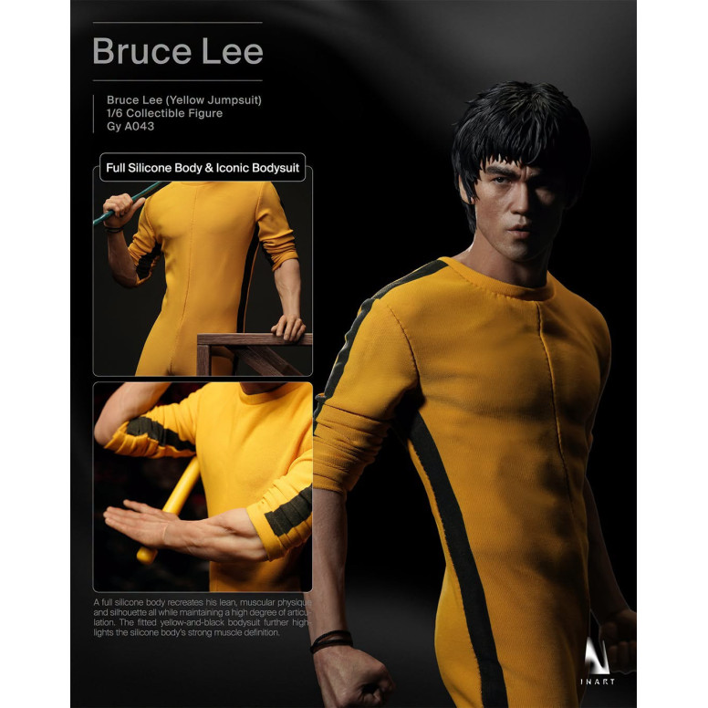 INART – „ Bruce Lee “ (gelber Overall) 1/6-Sammlerfigur – Das Spiel des Todes