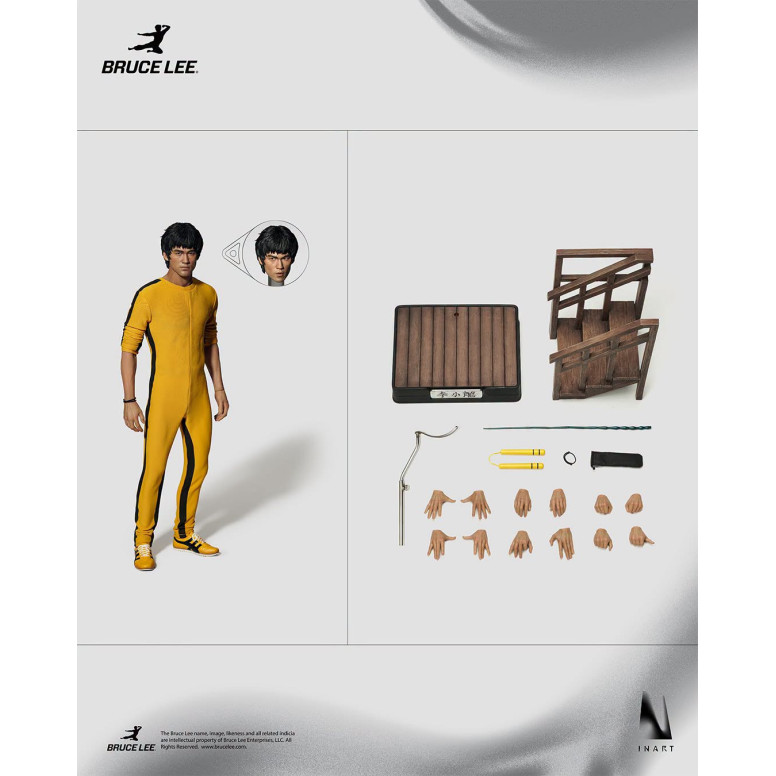 INART – „ Bruce Lee “ (gelber Overall) 1/6-Sammlerfigur – Das Spiel des Todes
