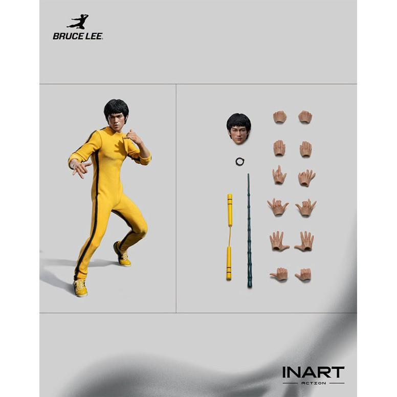 INART – „ Bruce Lee “ (gelber Overall) 1/12-Actionfigur – Das Spiel des Todes