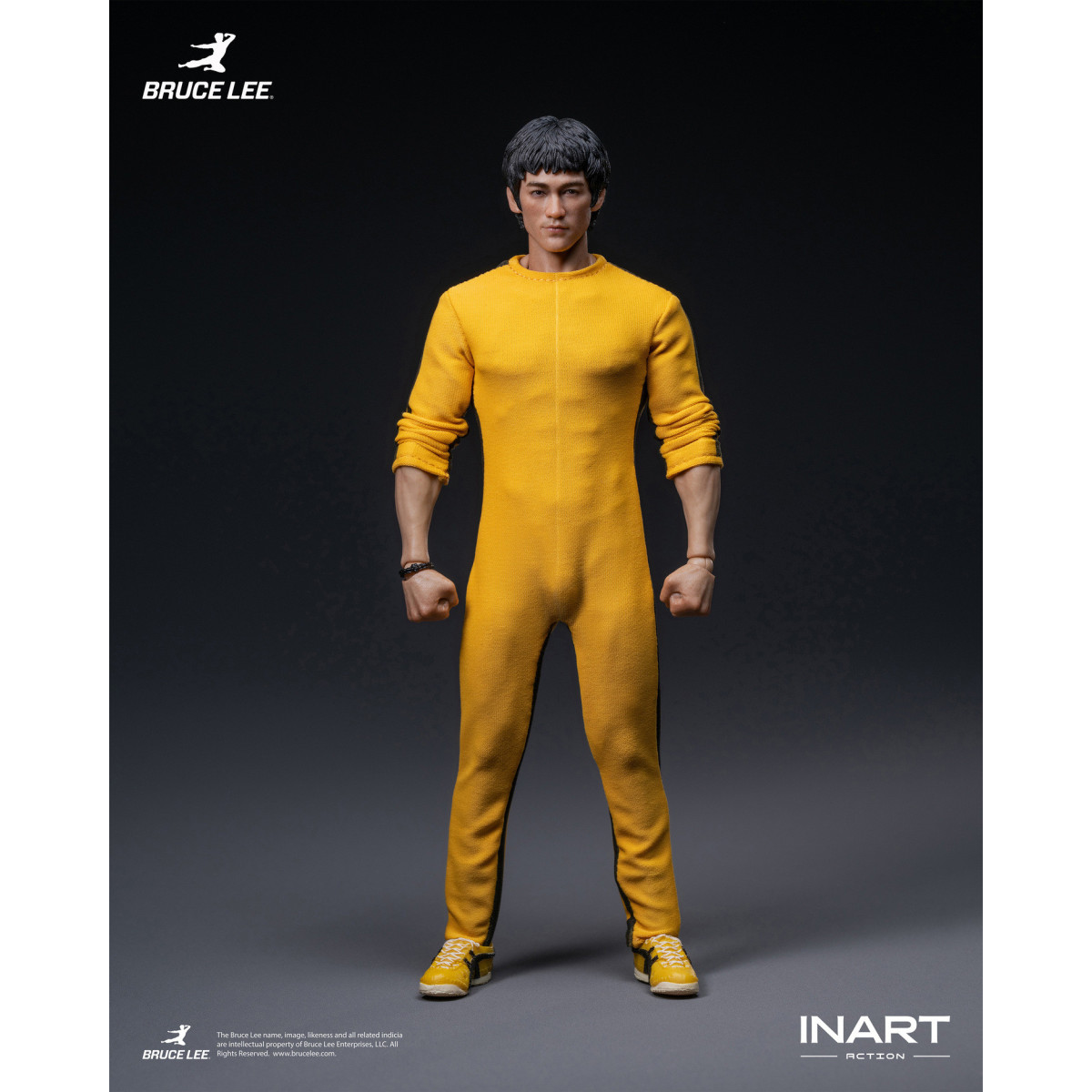 INART – „ Bruce Lee “ (gelber Overall) 1/12-Actionfigur – Das Spiel des Todes