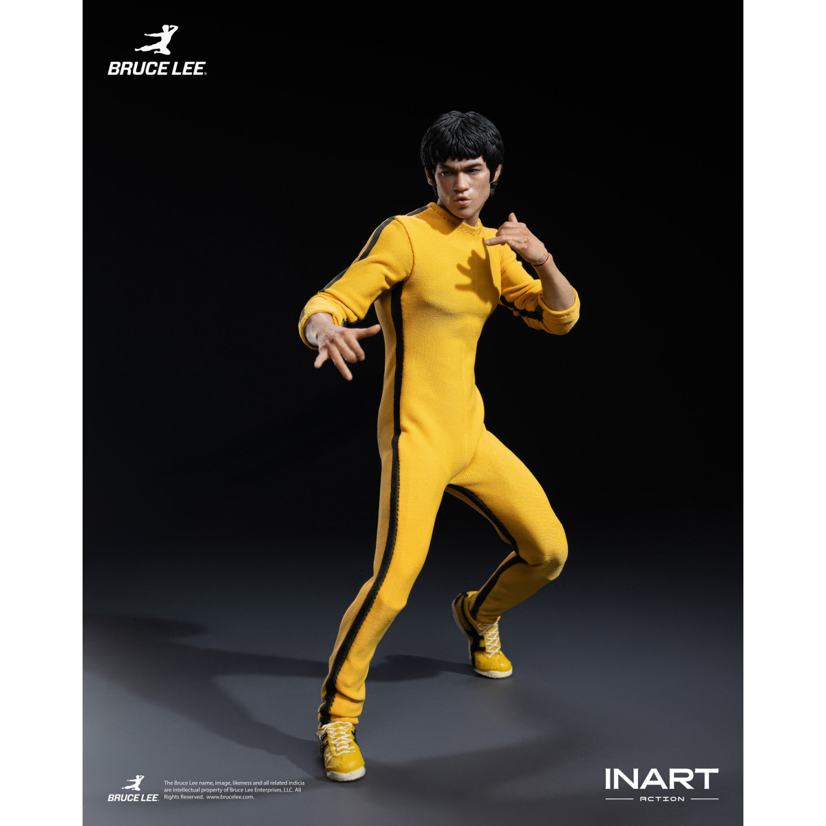 INART – „ Bruce Lee “ (gelber Overall) 1/12-Actionfigur – Das Spiel des Todes