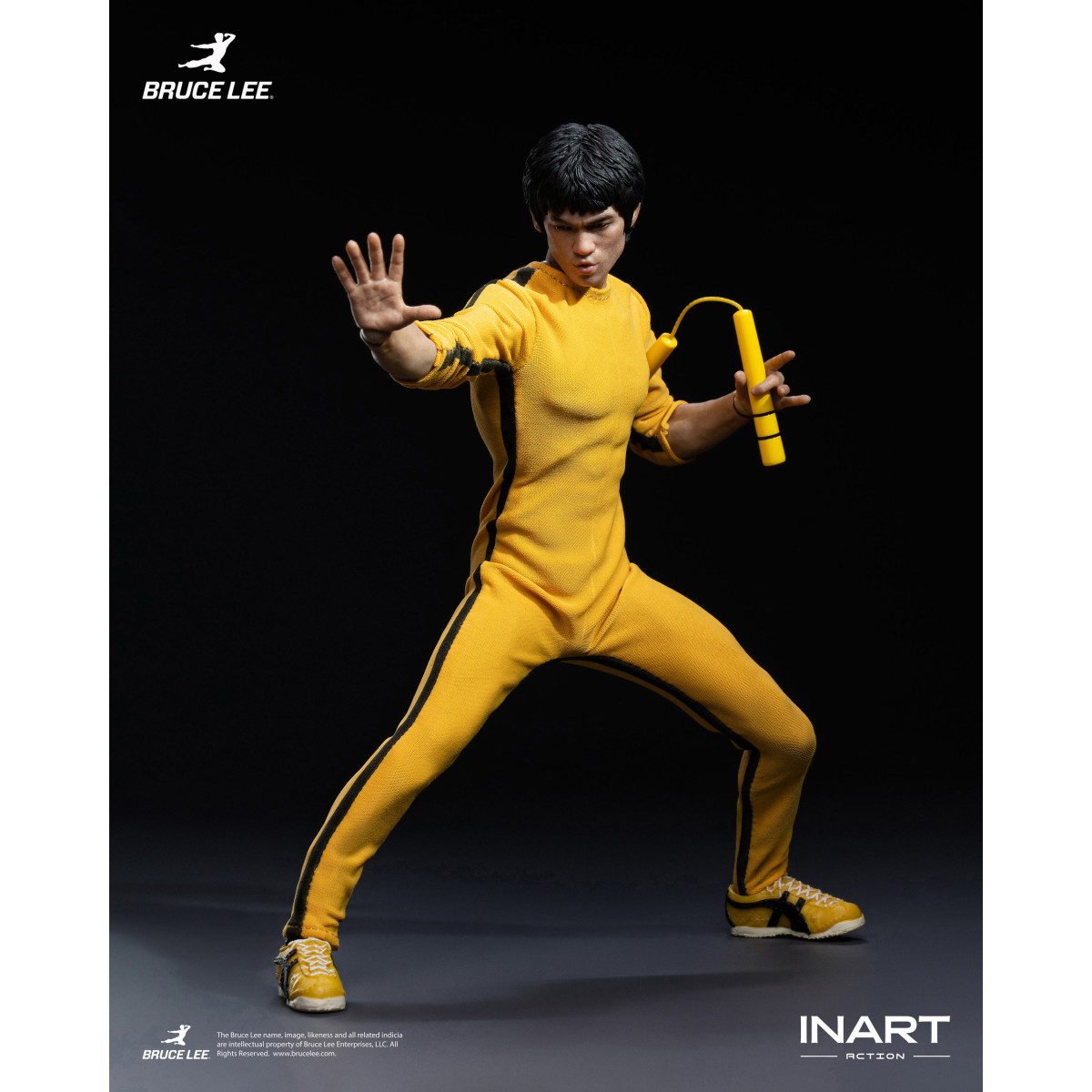INART – „ Bruce Lee “ (gelber Overall) 1/12-Actionfigur – Das Spiel des Todes