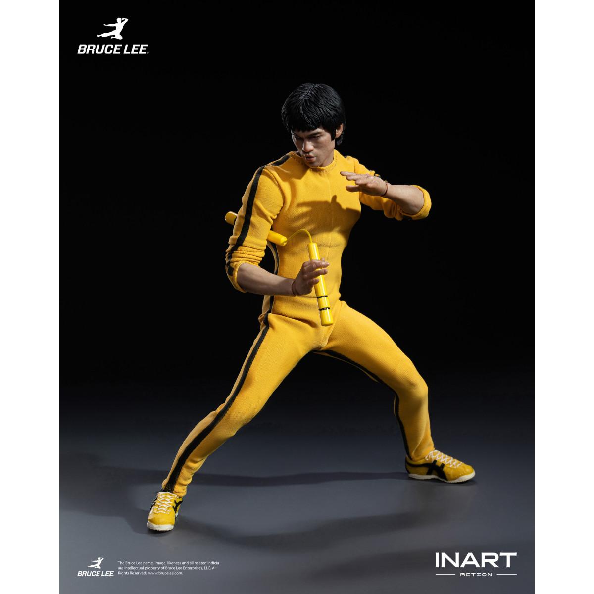 INART – „ Bruce Lee “ (gelber Overall) 1/12-Actionfigur – Das Spiel des Todes