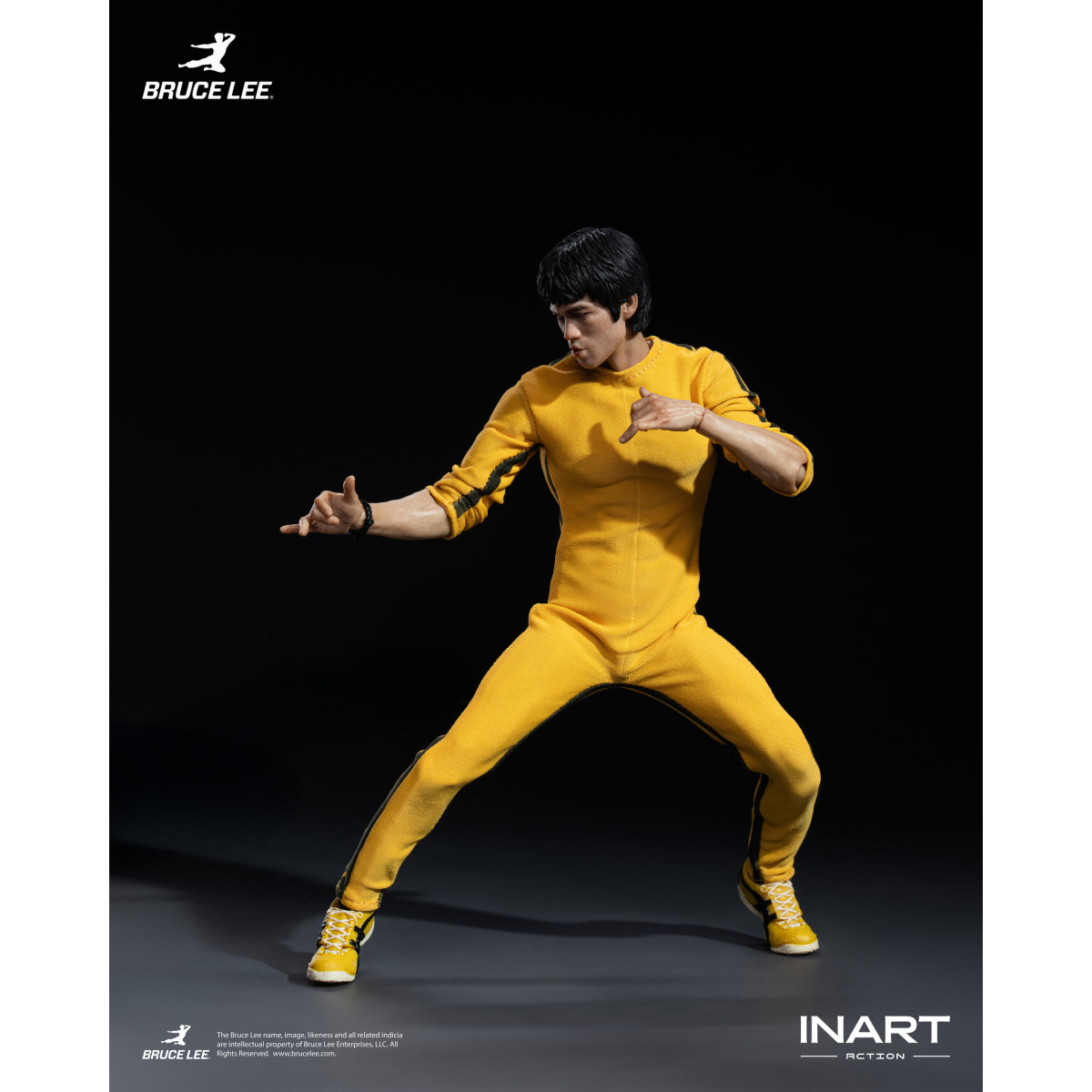 INART – „ Bruce Lee “ (gelber Overall) 1/12-Actionfigur – Das Spiel des Todes