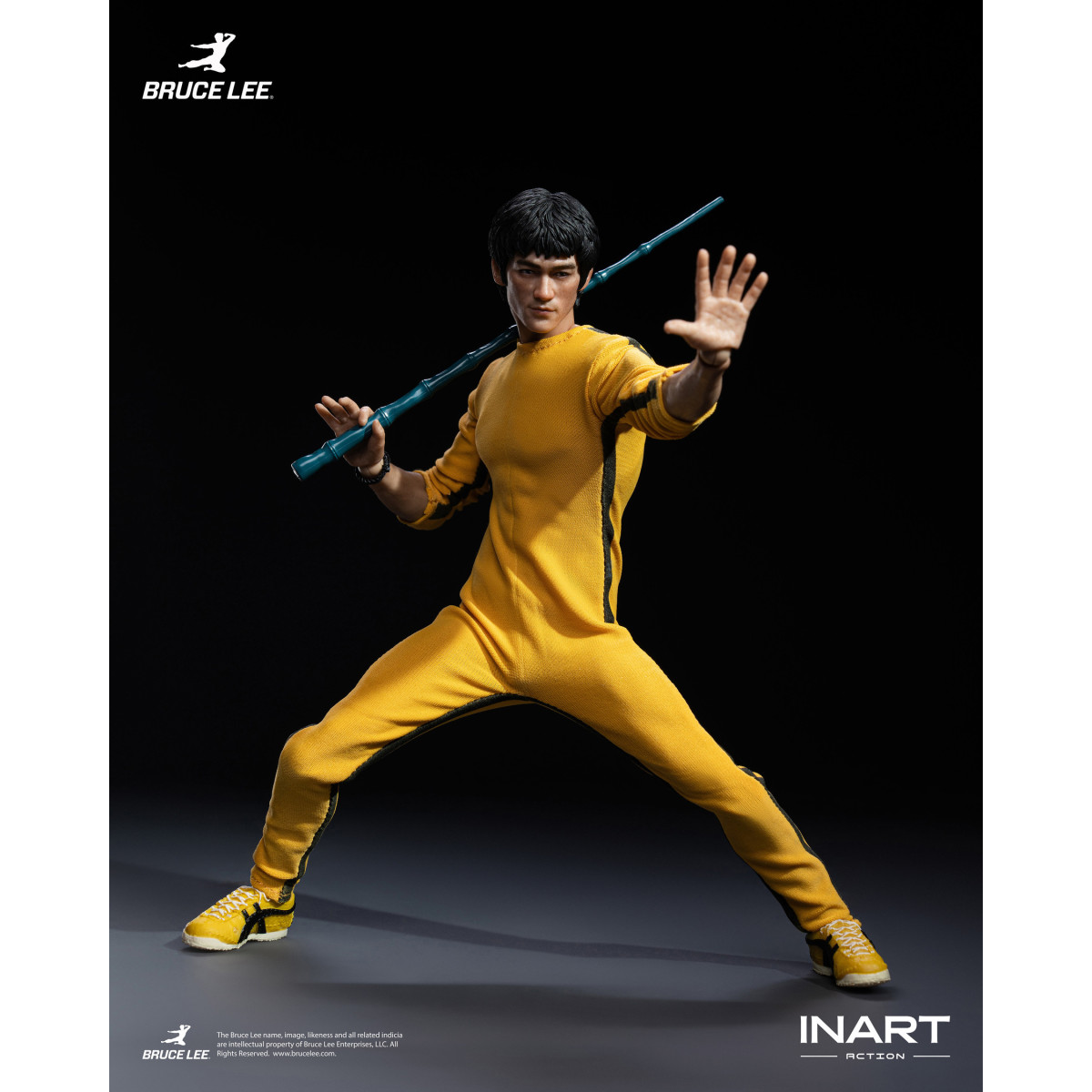 INART – „ Bruce Lee “ (gelber Overall) 1/12-Actionfigur – Das Spiel des Todes