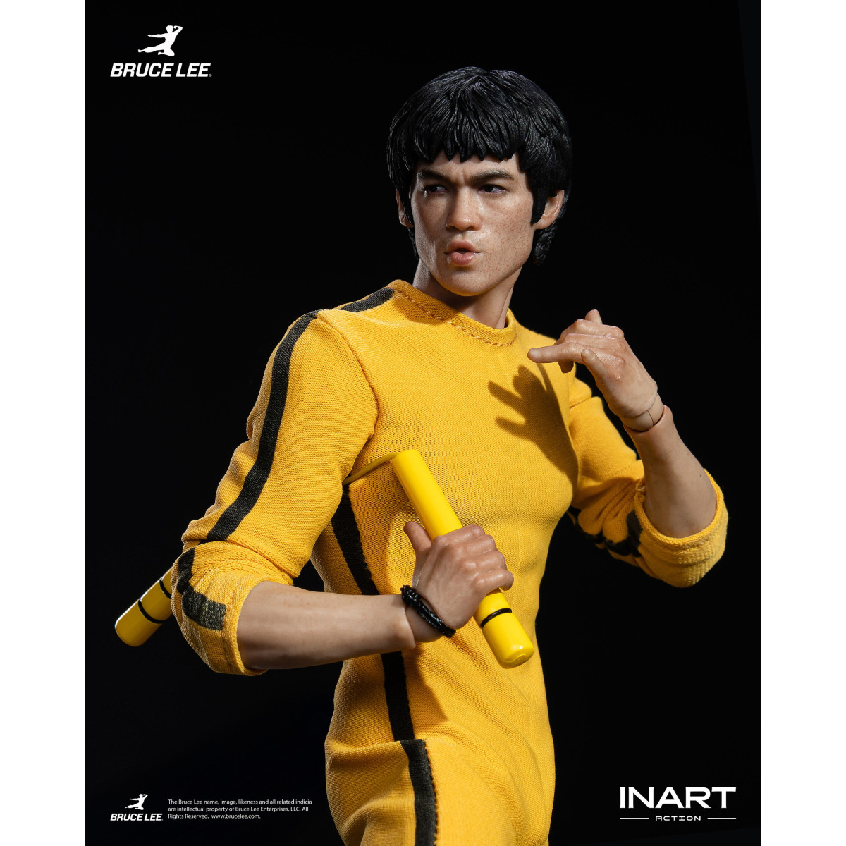 INART – „ Bruce Lee “ (gelber Overall) 1/12-Actionfigur – Das Spiel des Todes