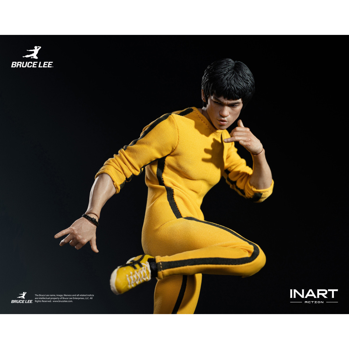 INART – „ Bruce Lee “ (gelber Overall) 1/12-Actionfigur – Das Spiel des Todes