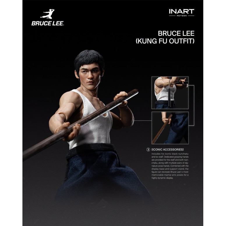 INART – „ Bruce Lee “ (Kung-Fu-Outfit) 1/12-Actionfigur