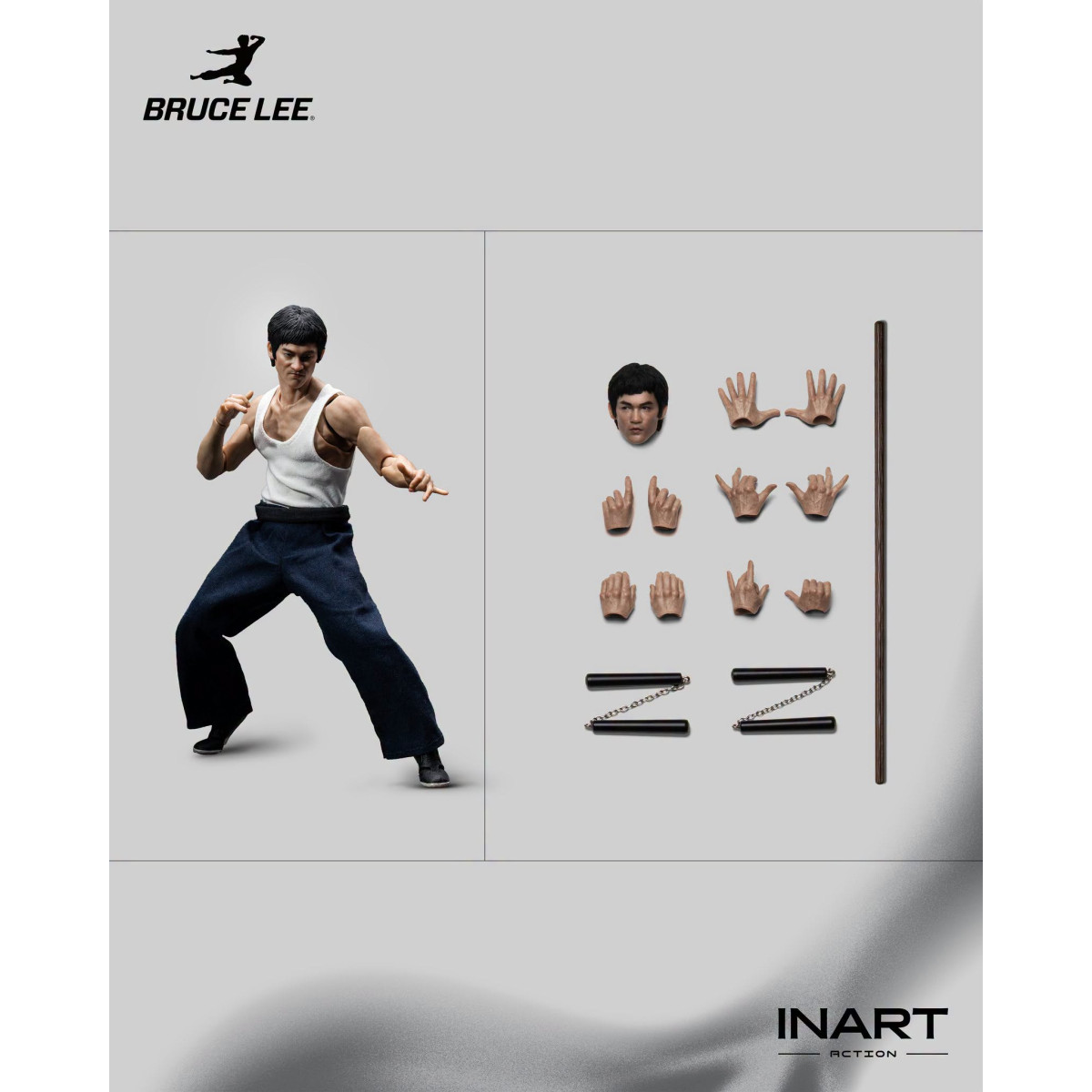 INART – „ Bruce Lee “ (Kung-Fu-Outfit) 1/12-Actionfigur