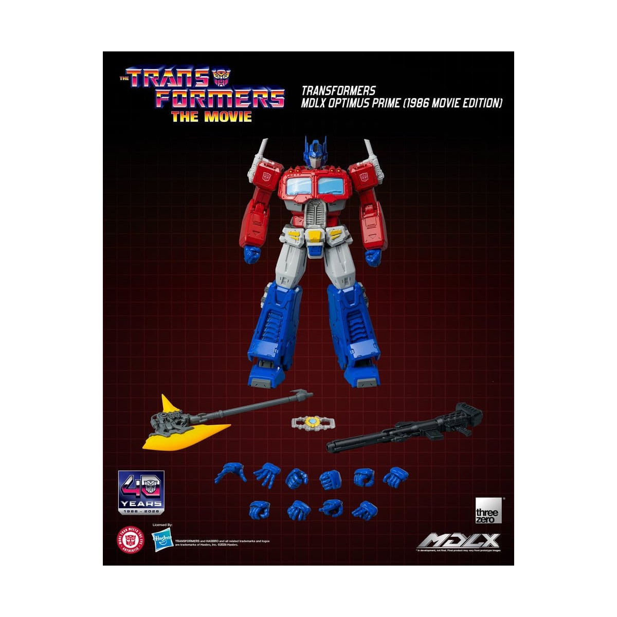 Three Zero – Transformers MDLX OPTIMUS PRIME (Filmausgabe von 1986)