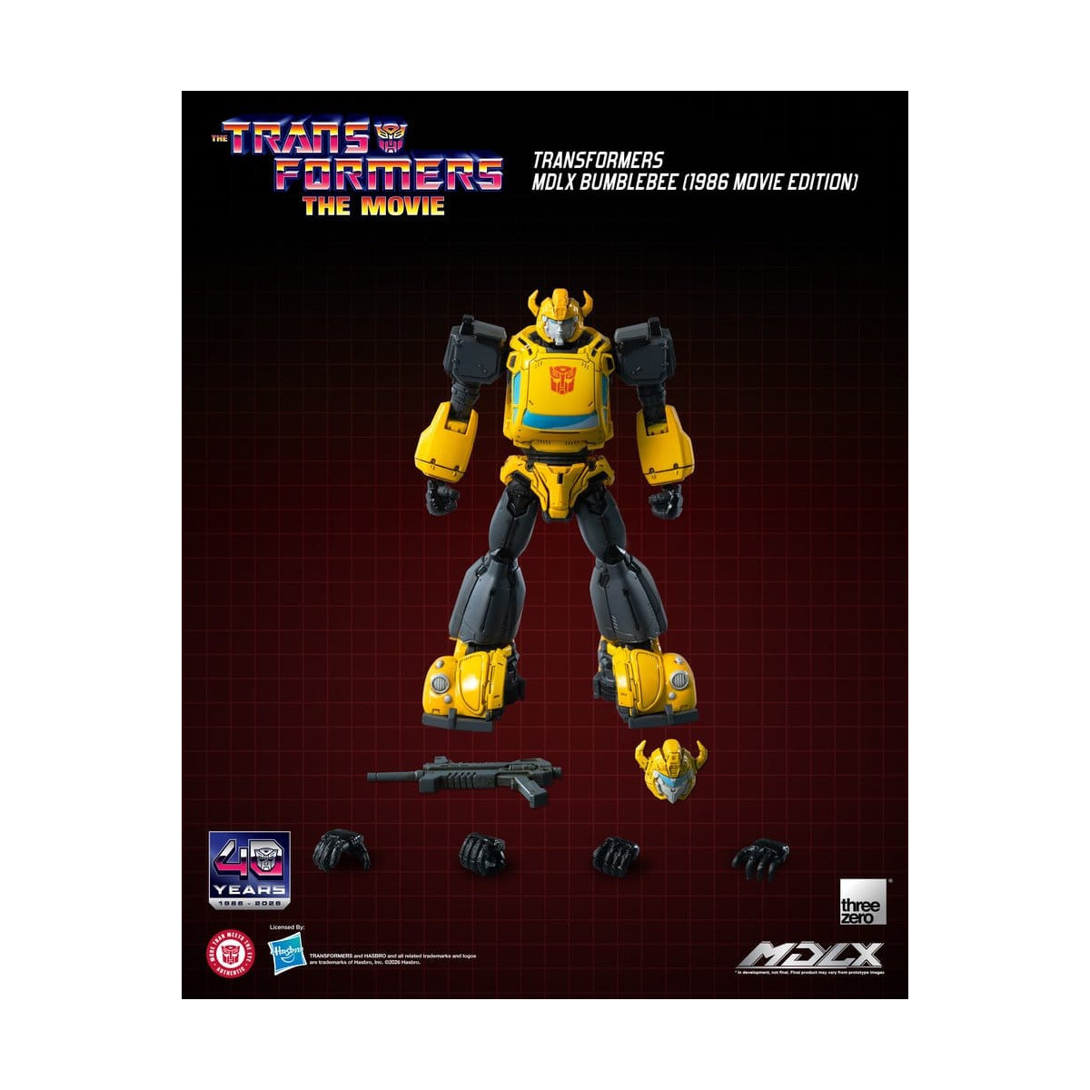Three Zero – Transformers MDLX BUMBLEBEE (Filmversion von 1986)