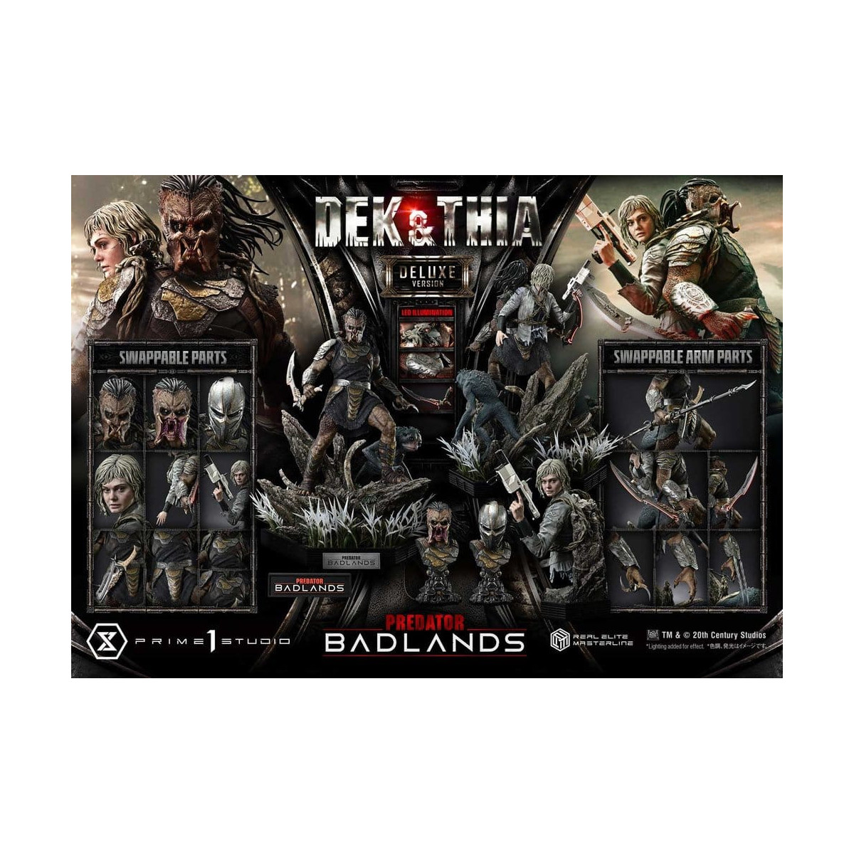 Prime 1 Studio - Badlands Dek & Thia DX Bonus-Version – Real Elite Masterline Series 1/3