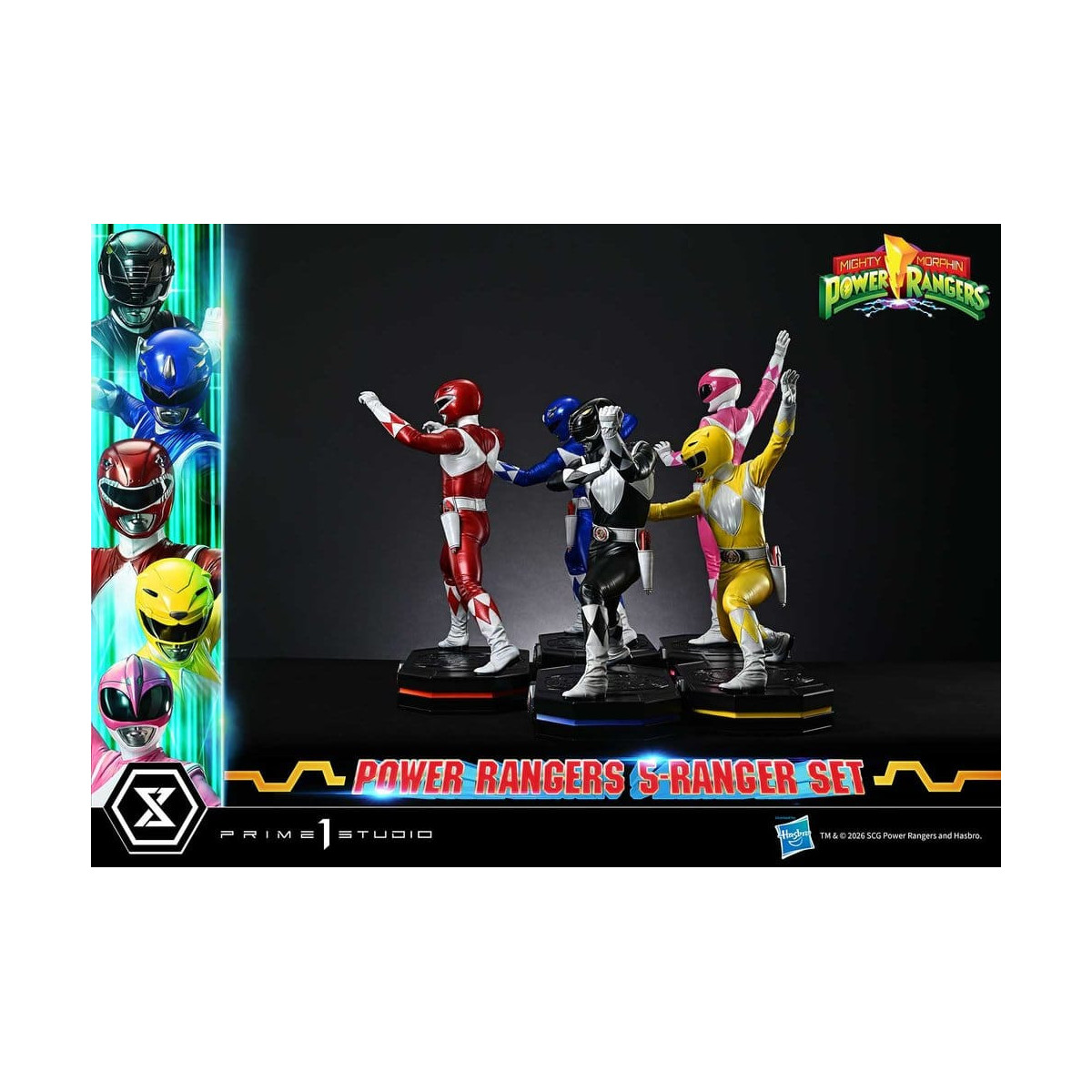 Prime 1 Studio - Mighty Morphin Power Rangers, Premium Masterline, 5er-Set mit Figuren im Maßstab 1:4, Deluxe-Version