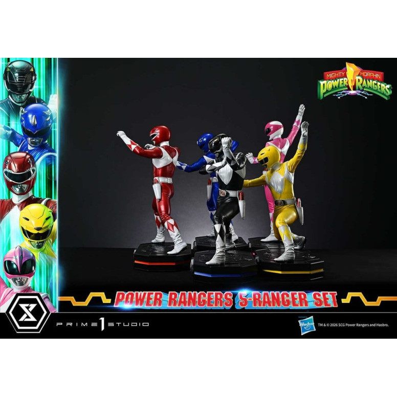 Prime 1 Studio - Mighty Morphin Power Rangers, Premium Masterline, 5er-Set mit Figuren im Maßstab 1:4, Deluxe-Version