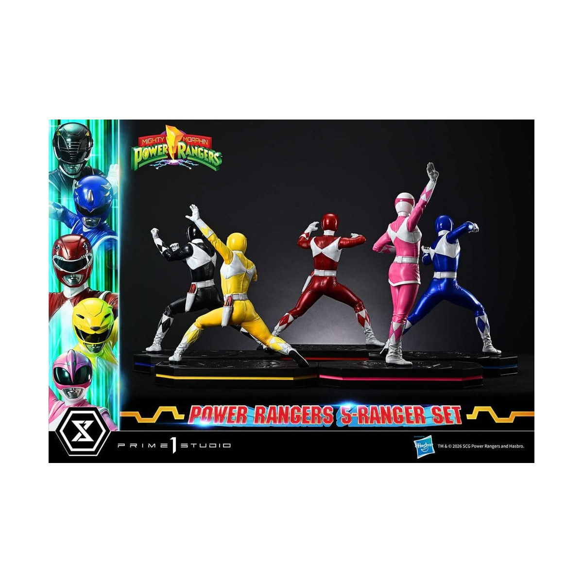 Prime 1 Studio - Mighty Morphin Power Rangers, Premium Masterline, 5er-Set mit Figuren im Maßstab 1:4, Deluxe-Version