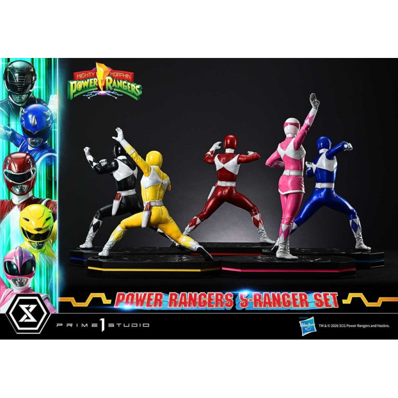 Prime 1 Studio - Mighty Morphin Power Rangers, Premium Masterline, 5er-Set mit Figuren im Maßstab 1:4, Deluxe-Version