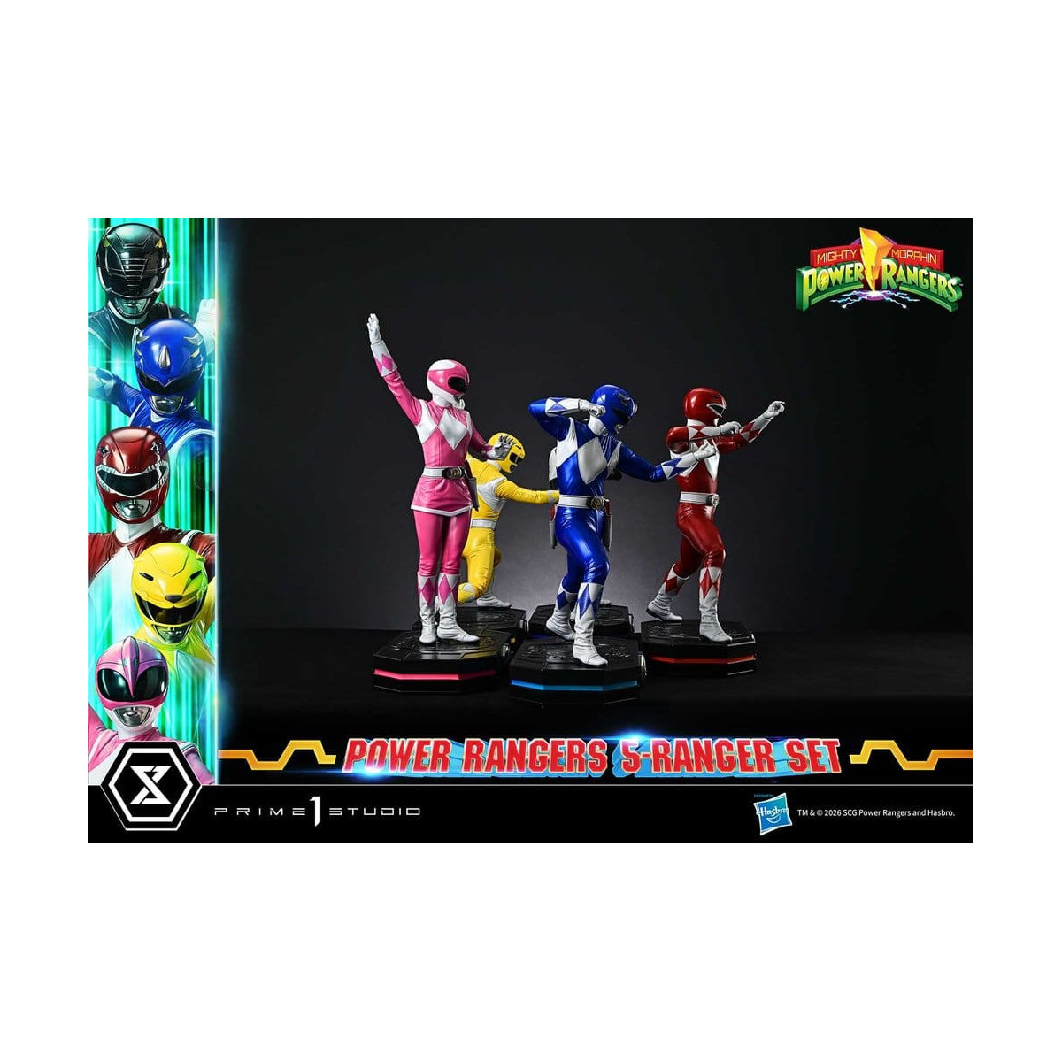 Prime 1 Studio - Mighty Morphin Power Rangers, Premium Masterline, 5er-Set mit Figuren im Maßstab 1:4, Deluxe-Version