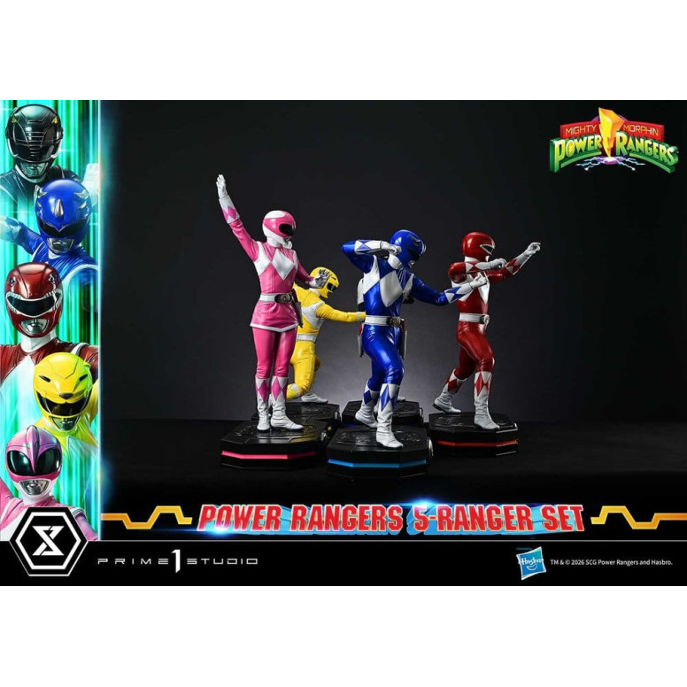 Prime 1 Studio - Mighty Morphin Power Rangers, Premium Masterline, 5er-Set mit Figuren im Maßstab 1:4, Deluxe-Version