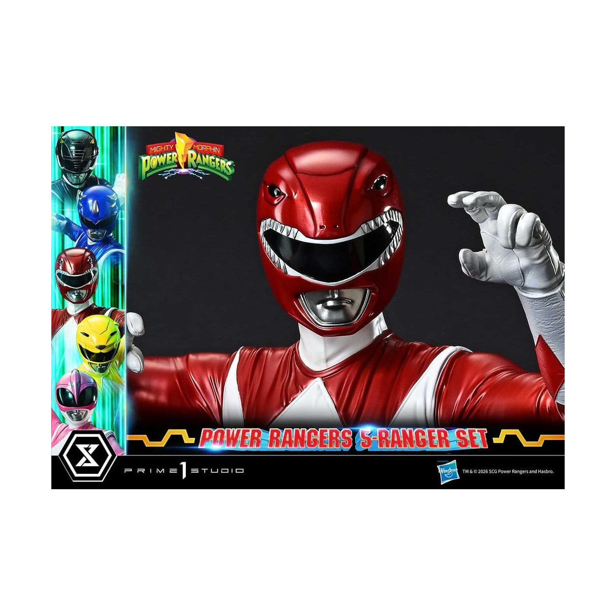 Prime 1 Studio - Mighty Morphin Power Rangers, Premium Masterline, 5er-Set mit Figuren im Maßstab 1:4, Deluxe-Version