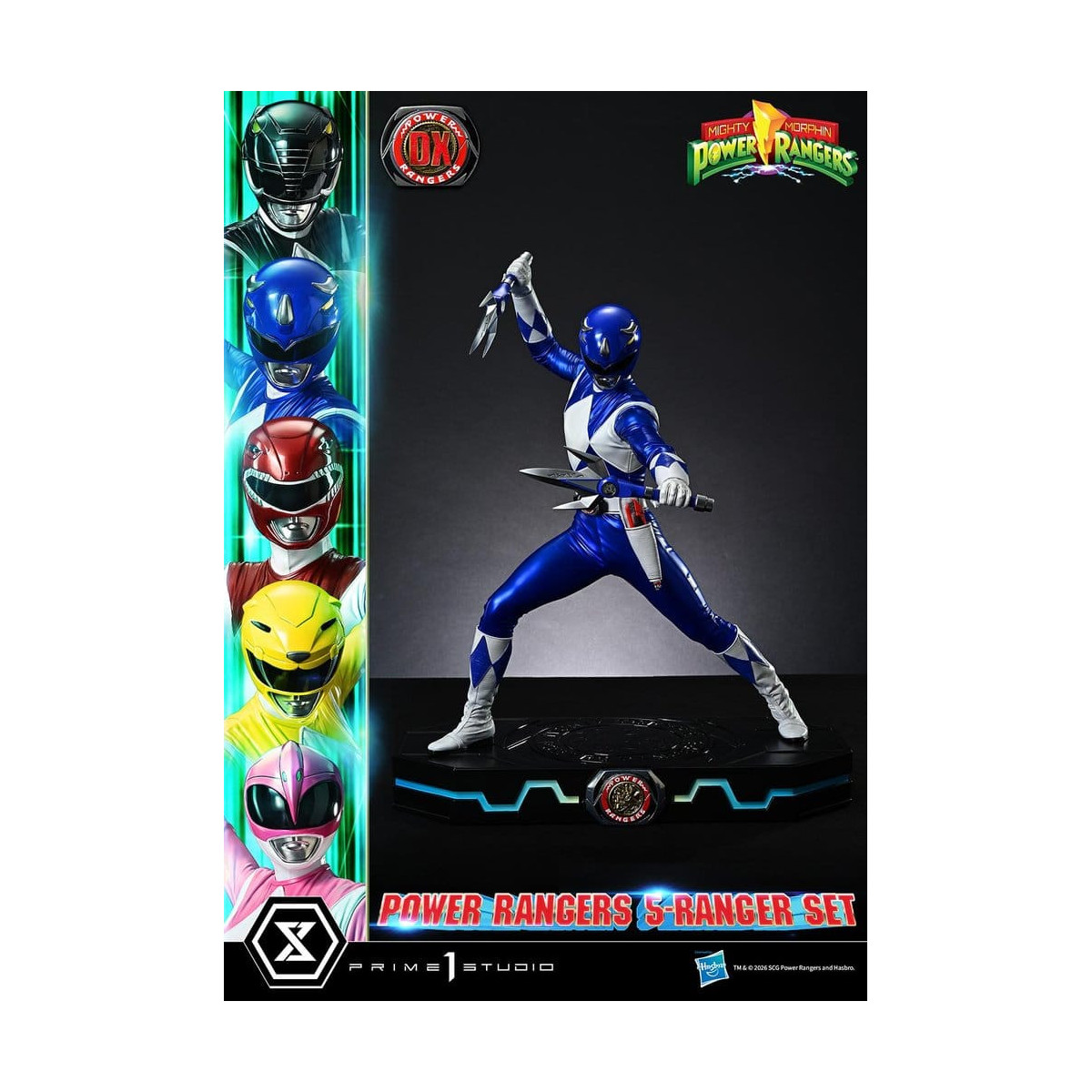 Prime 1 Studio - Mighty Morphin Power Rangers, Premium Masterline, 5er-Set mit Figuren im Maßstab 1:4, Deluxe-Version