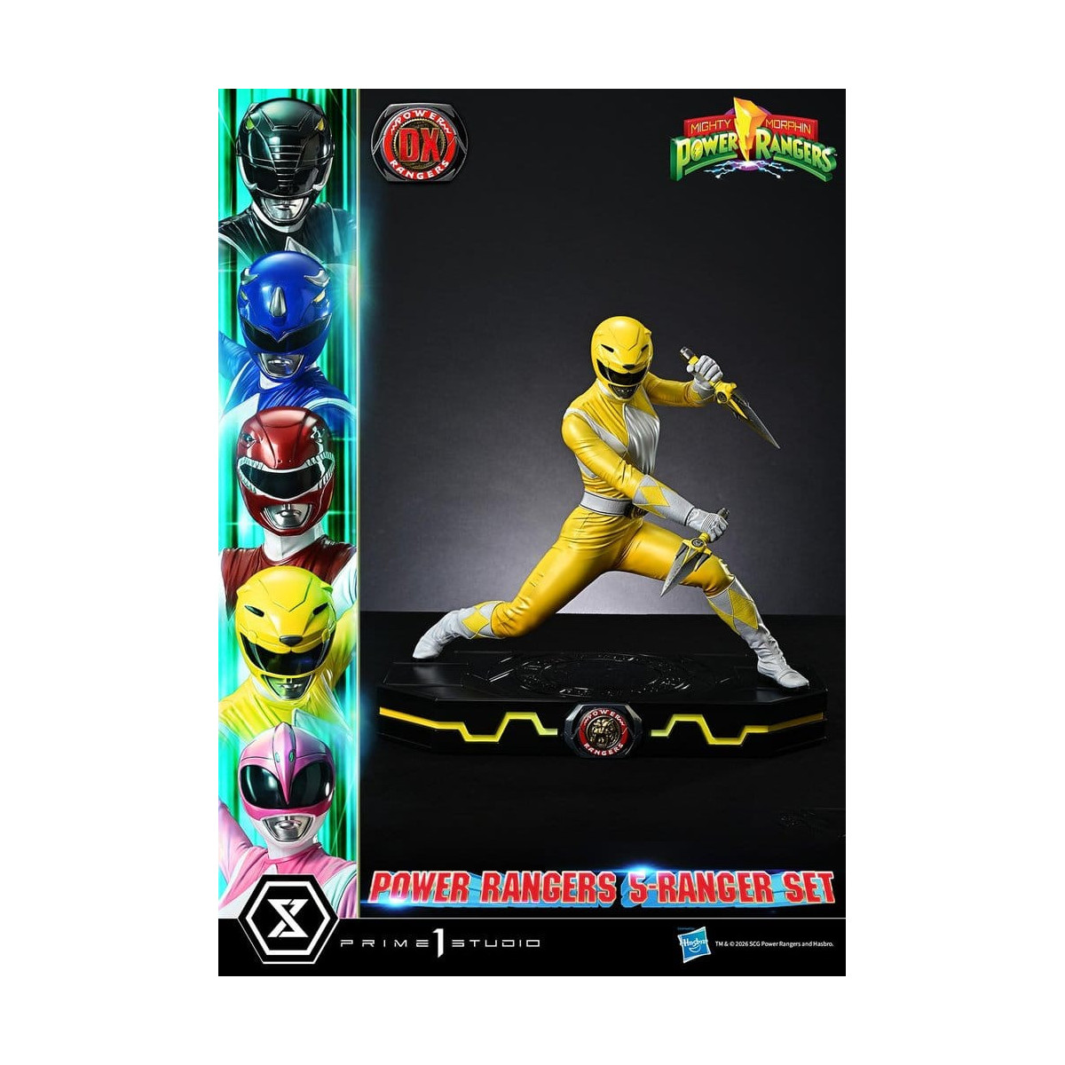 Prime 1 Studio - Mighty Morphin Power Rangers, Premium Masterline, 5er-Set mit Figuren im Maßstab 1:4, Deluxe-Version