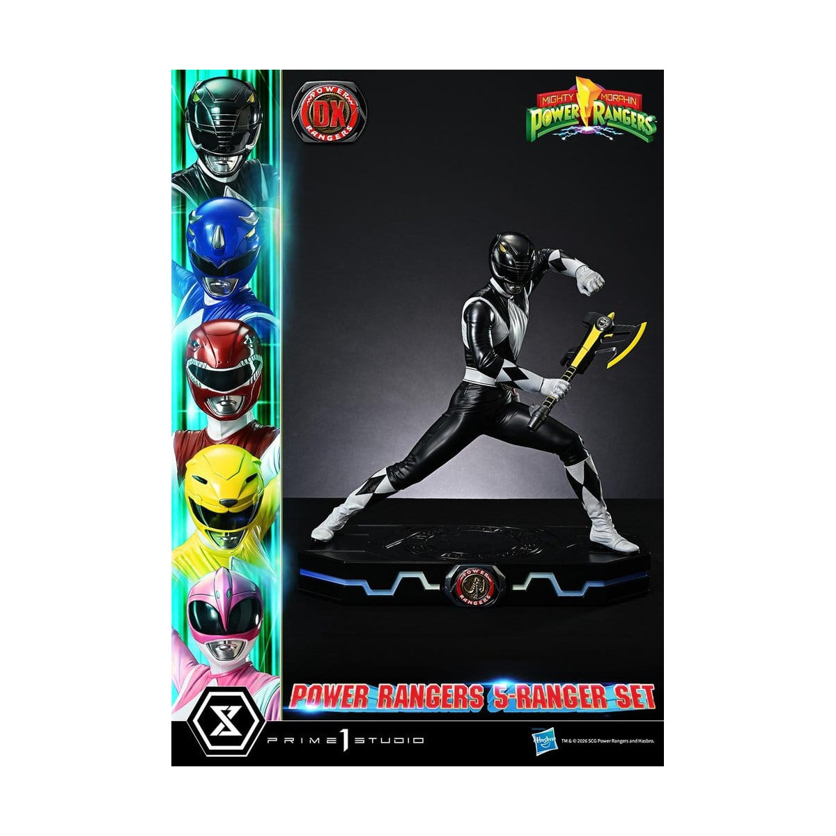 Prime 1 Studio - Mighty Morphin Power Rangers, Premium Masterline, 5er-Set mit Figuren im Maßstab 1:4, Deluxe-Version