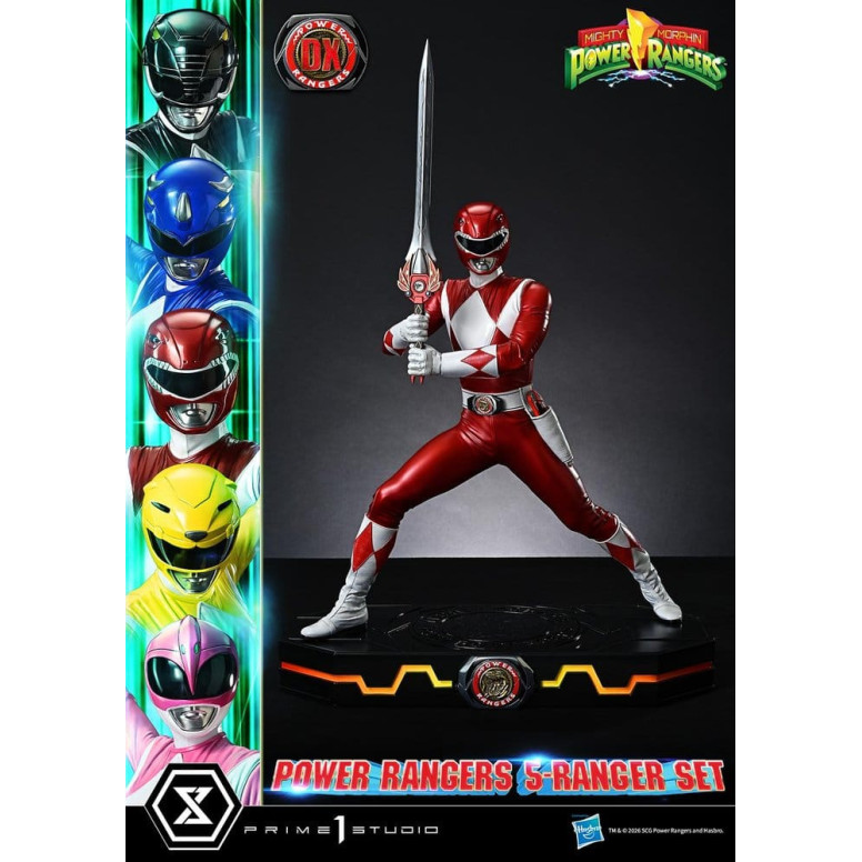 Prime 1 Studio - Mighty Morphin Power Rangers, Premium Masterline, 5er-Set mit Figuren im Maßstab 1:4, Deluxe-Version
