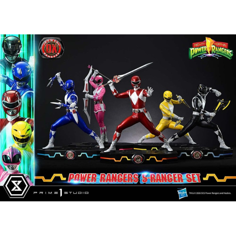 Prime 1 Studio - Mighty Morphin Power Rangers, Premium Masterline, 5er-Set mit Figuren im Maßstab 1:4, Deluxe-Version