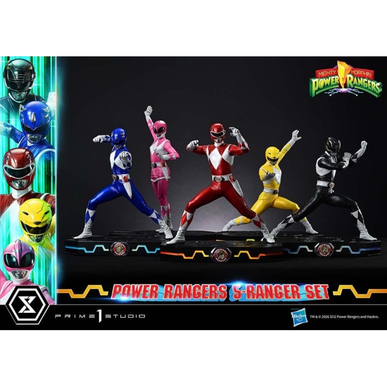 Prime 1 Studio - Mighty Morphin Power Rangers, Premium Masterline, 5er-Set mit Figuren im Maßstab 1:4, Deluxe-Version