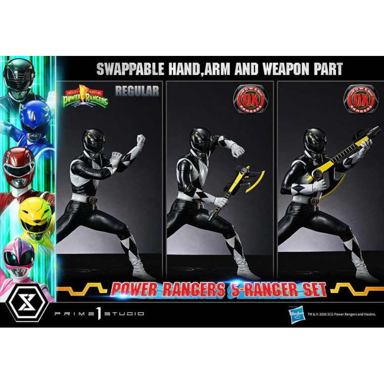 Prime 1 Studio - Mighty Morphin Power Rangers, Premium Masterline, 5er-Set mit Figuren im Maßstab 1:4, Deluxe-Version