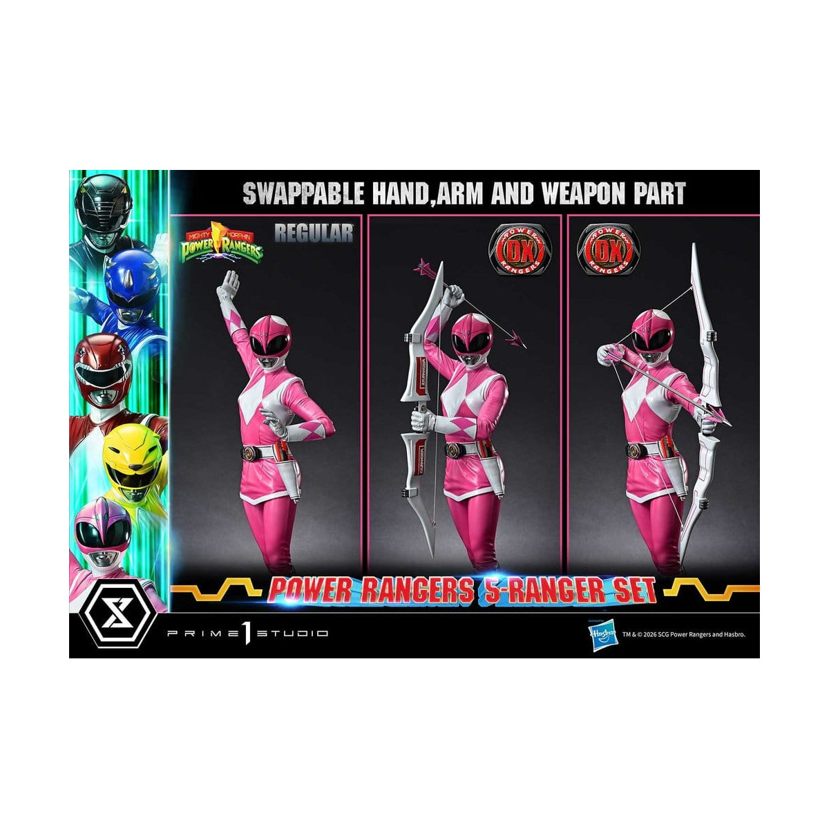 Prime 1 Studio - Mighty Morphin Power Rangers, Premium Masterline, 5er-Set mit Figuren im Maßstab 1:4, Deluxe-Version