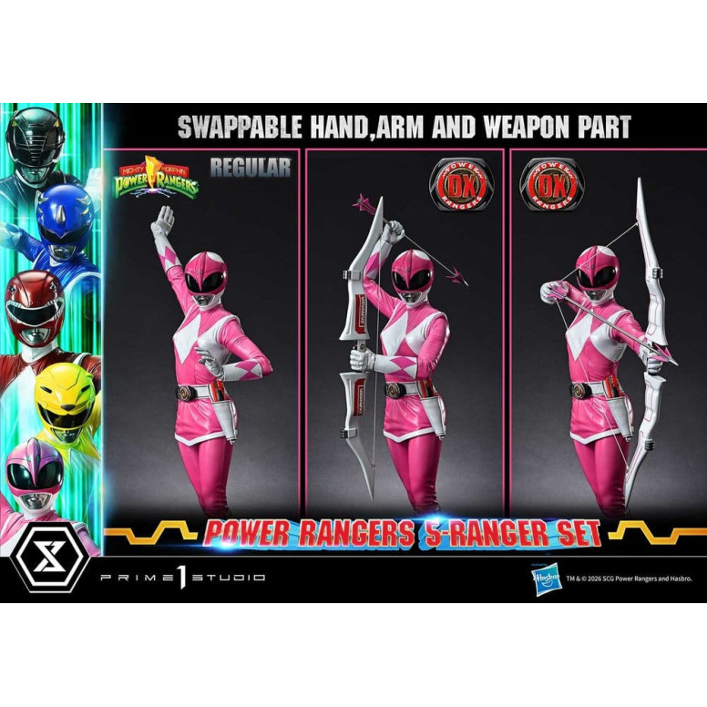 Prime 1 Studio - Mighty Morphin Power Rangers, Premium Masterline, 5er-Set mit Figuren im Maßstab 1:4, Deluxe-Version