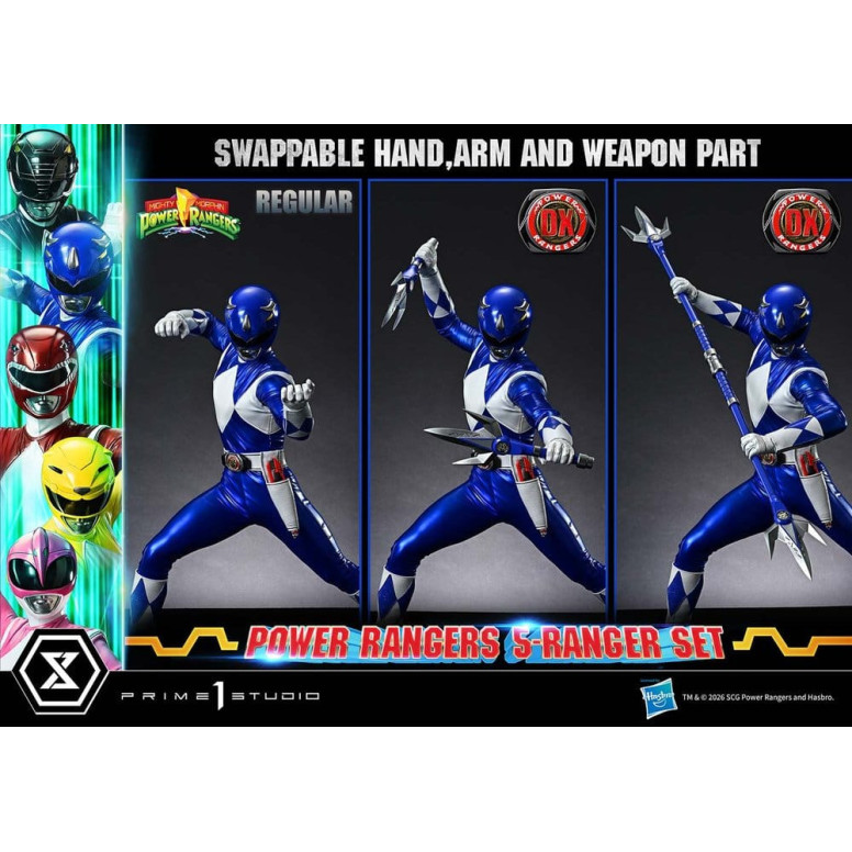 Prime 1 Studio - Mighty Morphin Power Rangers, Premium Masterline, 5er-Set mit Figuren im Maßstab 1:4, Deluxe-Version