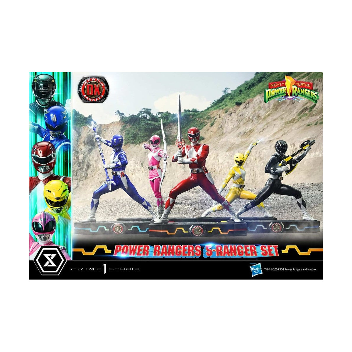 Prime 1 Studio - Mighty Morphin Power Rangers, Premium Masterline, 5er-Set mit Figuren im Maßstab 1:4, Deluxe-Version