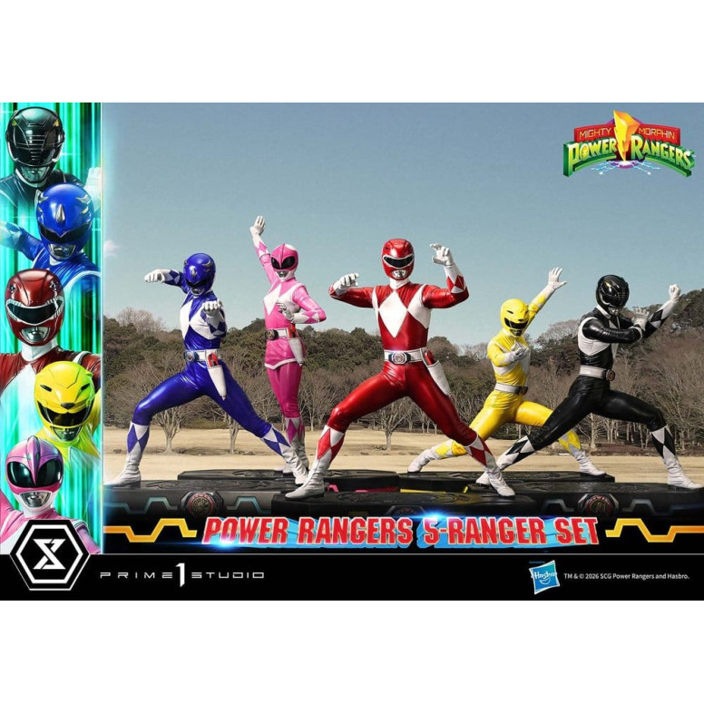 Prime 1 Studio - Mighty Morphin Power Rangers, Premium Masterline, 5er-Set mit Figuren im Maßstab 1:4, Deluxe-Version