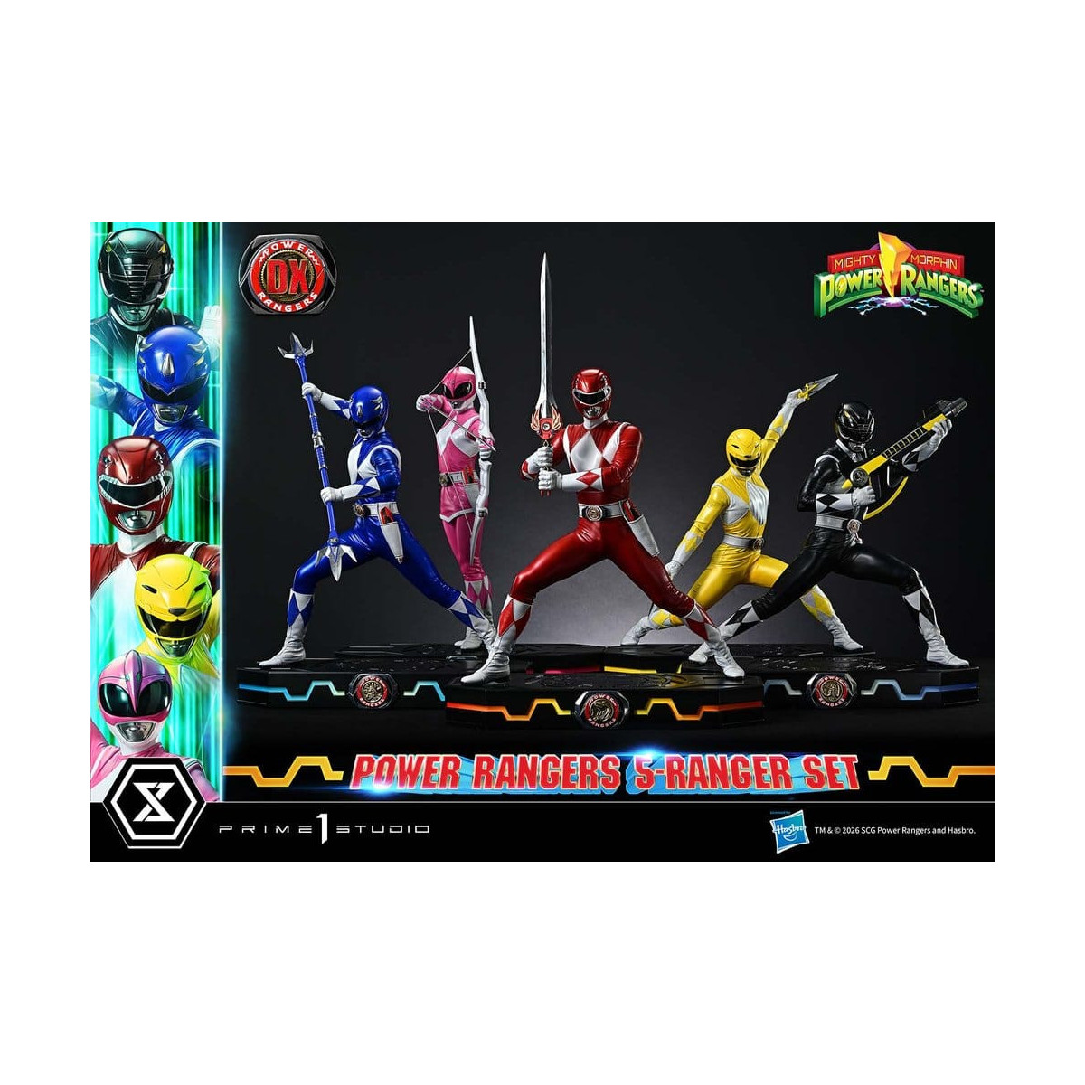 Prime 1 Studio - Mighty Morphin Power Rangers, Premium Masterline, 5er-Set mit Figuren im Maßstab 1:4, Deluxe-Version