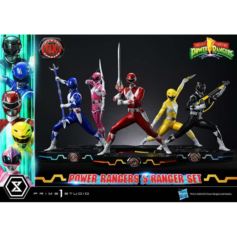 Prime 1 Studio - Mighty Morphin Power Rangers, Premium Masterline, 5er-Set mit Figuren im Maßstab 1:4, Deluxe-Version