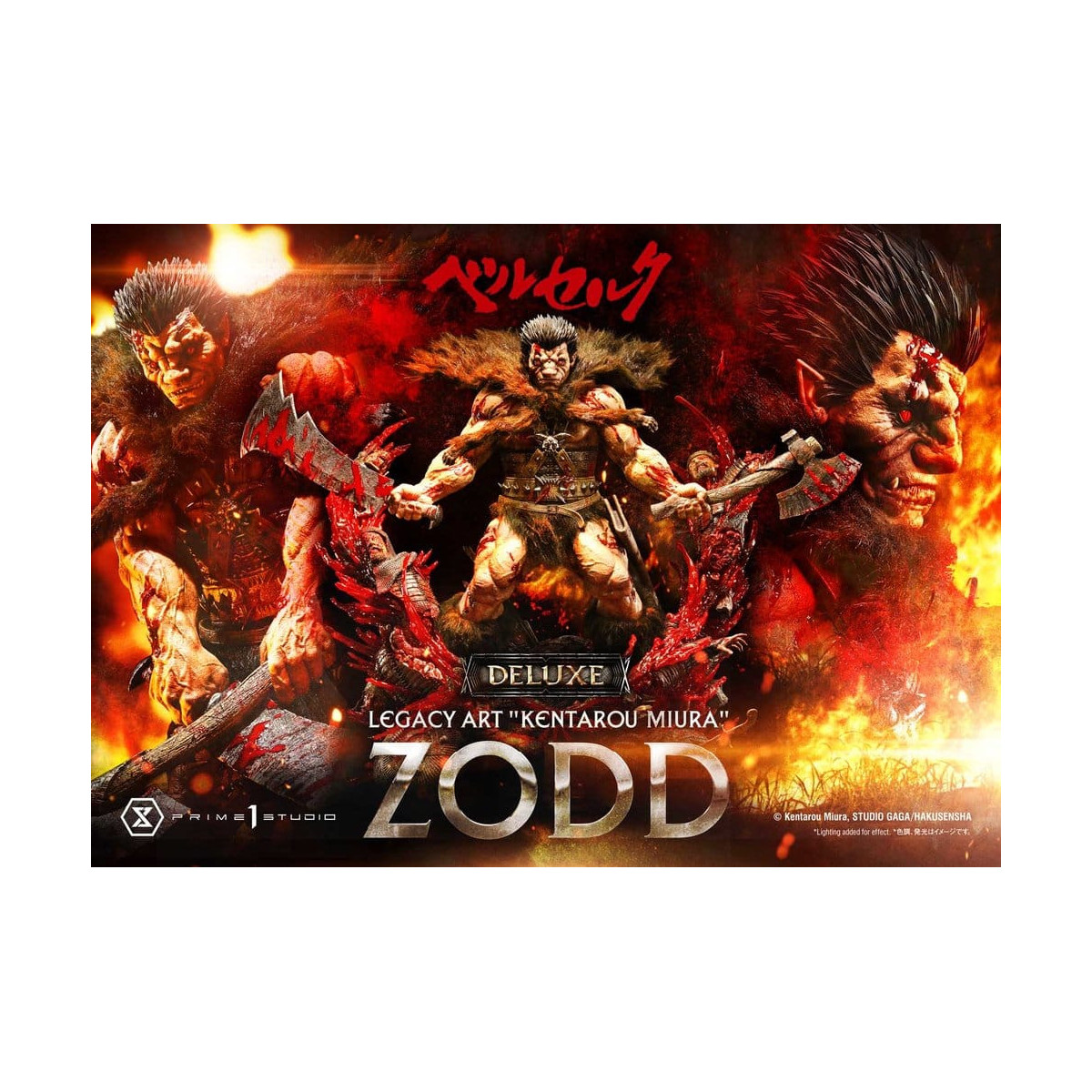 Prime 1 Studio Berserk - Kentaro Miura Legacy Art Berserker ZODD DX Bonus-Version – Statue im Maßstab 1:4