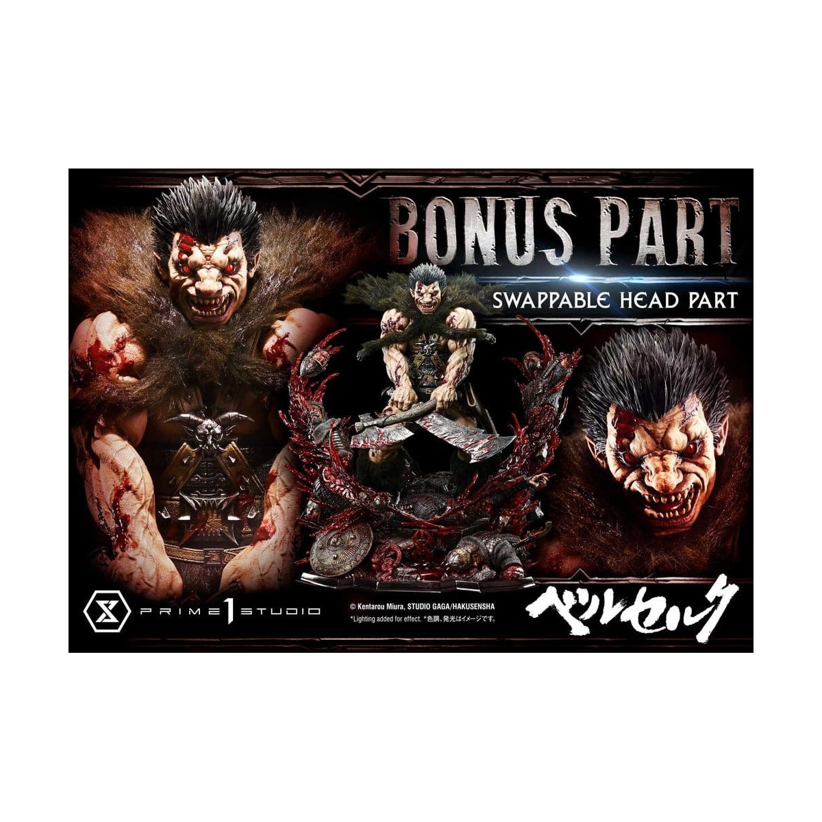Prime 1 Studio Berserk - Kentaro Miura Legacy Art Berserker ZODD DX Bonus-Version – Statue im Maßstab 1:4