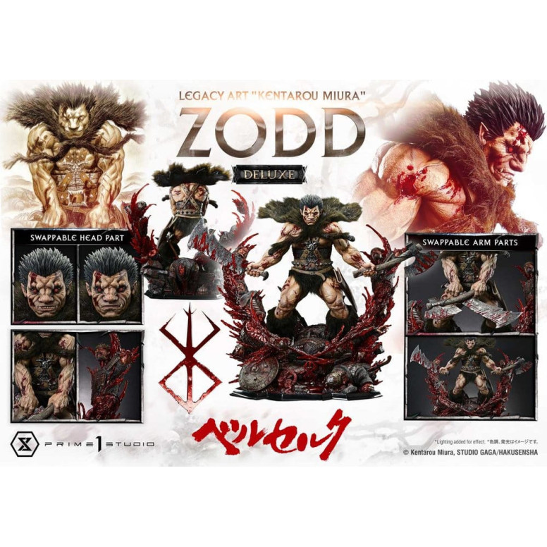 Prime 1 Studio Berserk - Kentaro Miura Legacy Art Berserker ZODD DX Bonus-Version – Statue im Maßstab 1:4