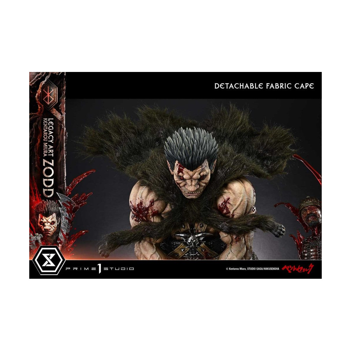 Prime 1 Studio Berserk - Kentaro Miura Legacy Art Berserker ZODD DX Bonus-Version – Statue im Maßstab 1:4