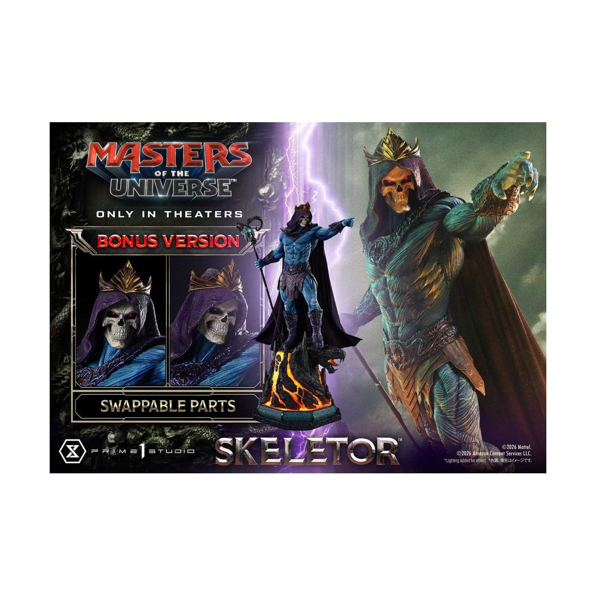 Prime 1 Studio - Skeletor Bonus-Version – Masters of the Universe (2026) Real Elite Masterline 1/3