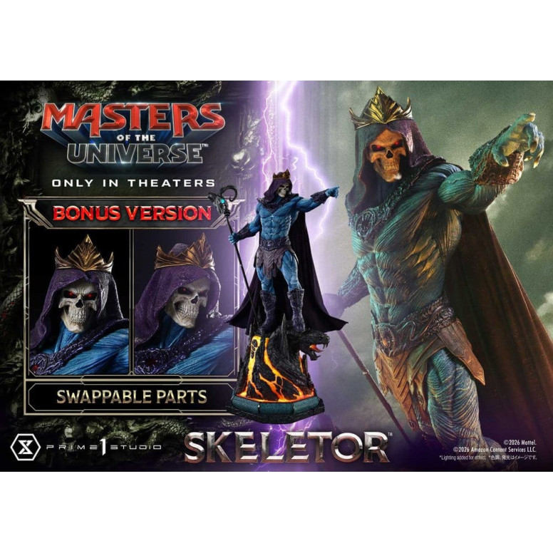 Prime 1 Studio - Skeletor Bonus-Version – Masters of the Universe (2026) Real Elite Masterline 1/3