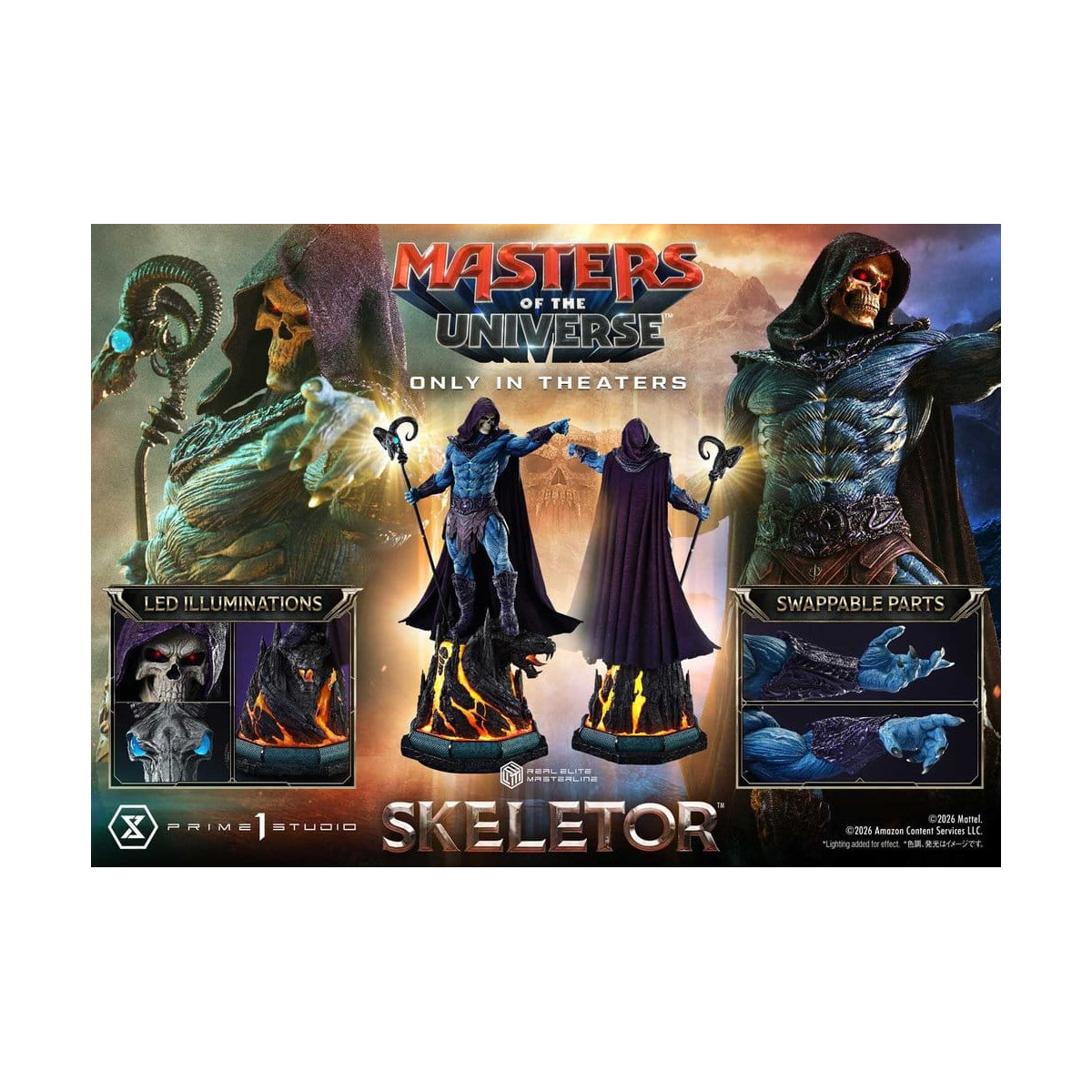Prime 1 Studio - Skeletor Bonus-Version – Masters of the Universe (2026) Real Elite Masterline 1/3