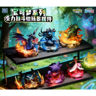 Langbowang Funism – Holly Box Pokémon – LED-Diorama „Battle Moments“ – Set mit 6 Figuren