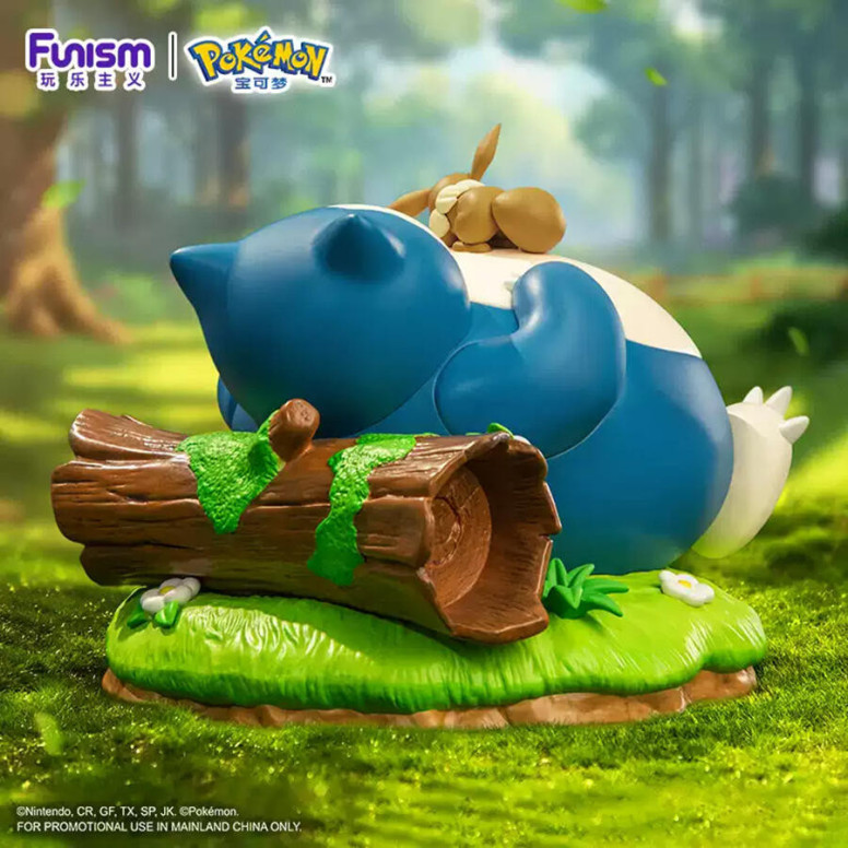 Funism - Pokemon Prime Figur – Snorlax & Evoli – Snorlax & Eevee – Kabigon & Eievui