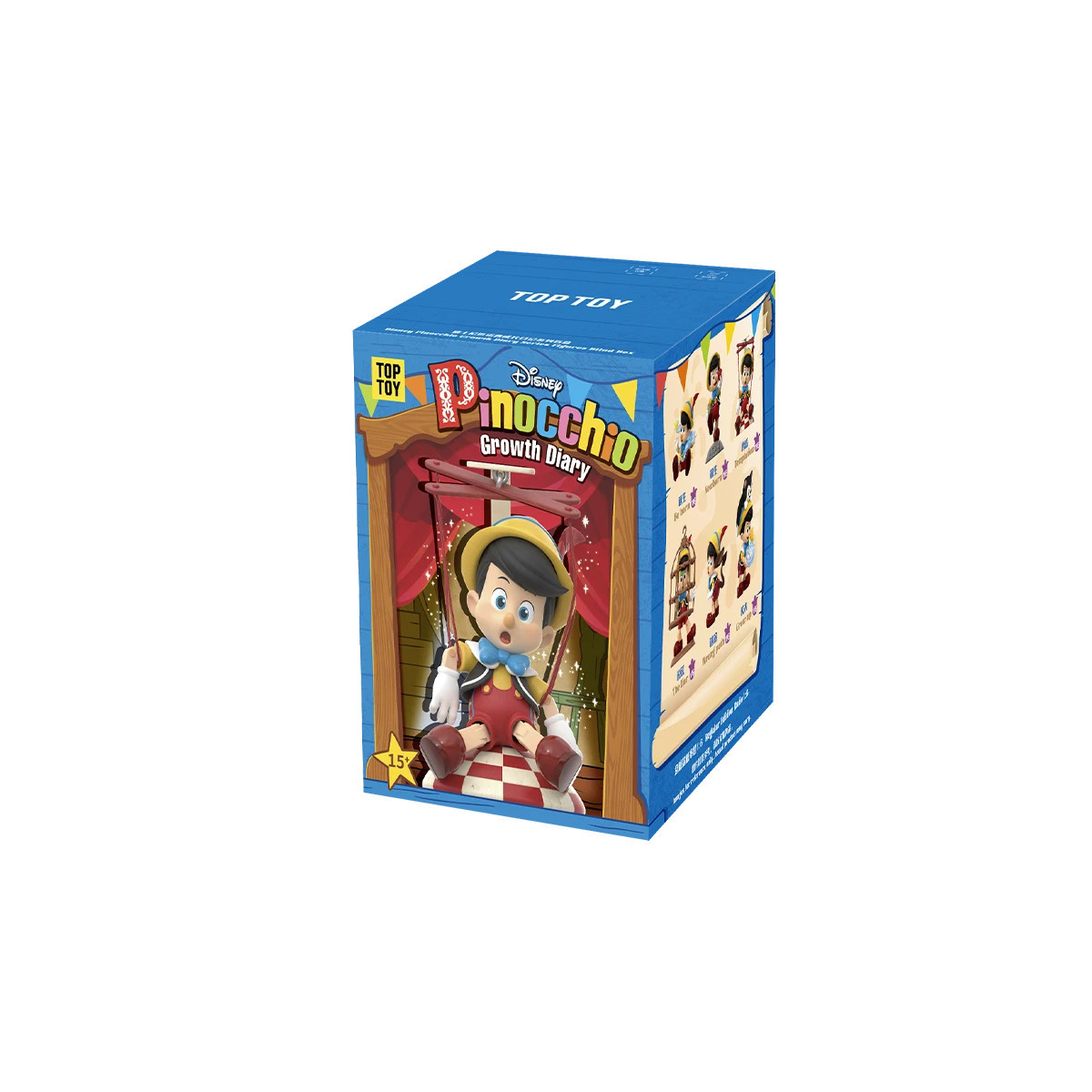Toy Pop – „ Disney “ „ Pinocchio “ „Growth Diary“ – 6er-Set Figuren in Blindboxen
