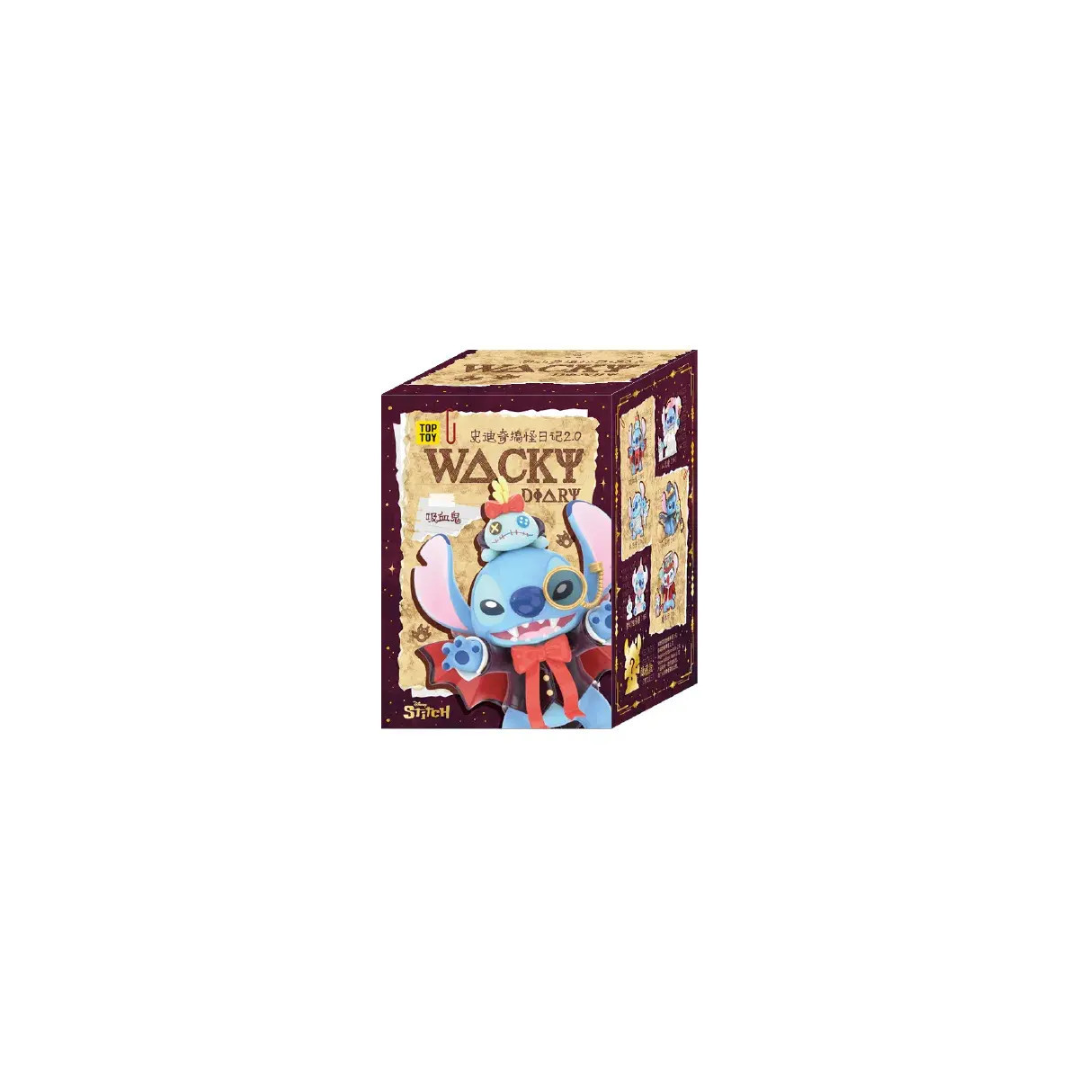 Toy Pop – „ Disney “ Stitch Wacky Diary 2.0 – Set mit 6 Figuren in Blindboxen