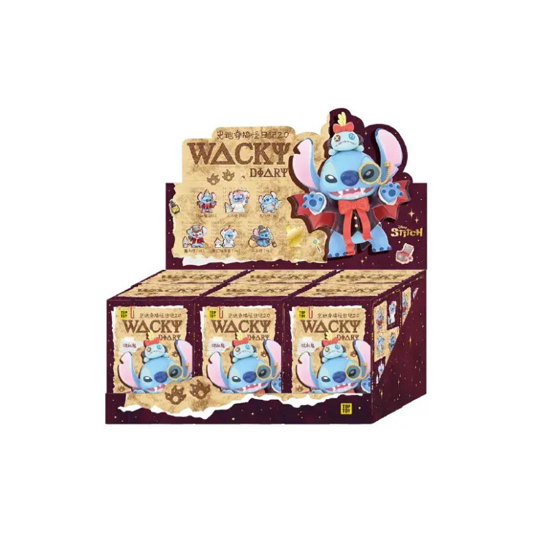 Toy Pop – „ Disney “ Stitch Wacky Diary 2.0 – Set mit 6 Figuren in Blindboxen