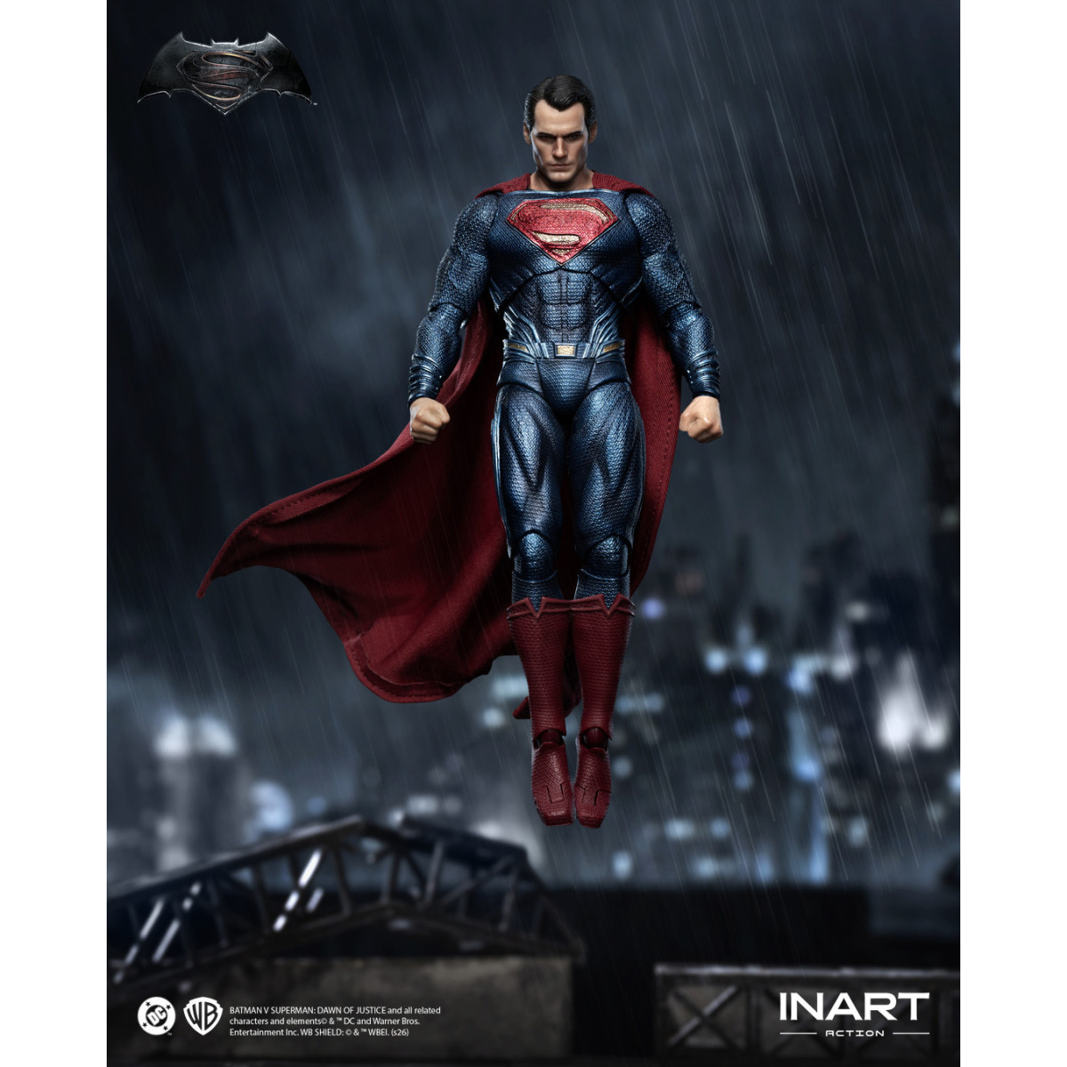 INART – Batman v Superman: Dawn of Justice – Superman Actionfigur im Maßstab 1:12